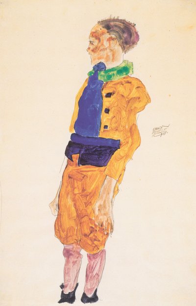 Standing Boy by Egon Schiele